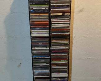 Lot Of CDs With Stand
