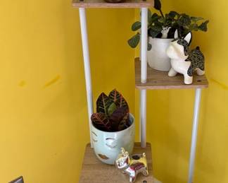 Plants, Decor, And Stand