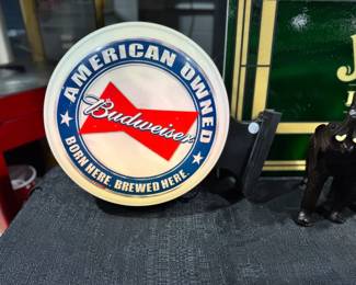 Lighted Budweiser Sign Orlando Estate Auction