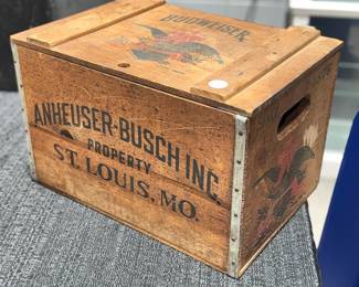 Budweiser wooden box Orlando Estate Auction