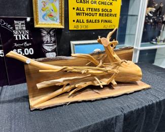Wood Sculpture Orlando Estate Auction