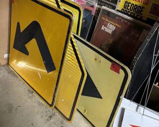 Vintage highway signs