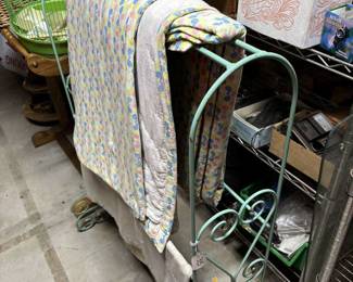 Quilt and iron quilt rack