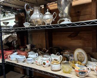 Silver plate and odd china pieces
