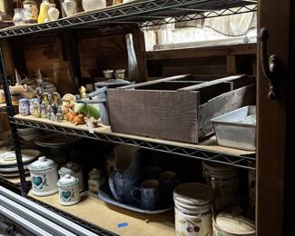 Miscellaneous pottery and salt and pepper shakers