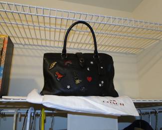 Coach Mercer Satchel with souvenir embroidery