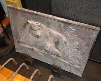 Backplate for fireplace