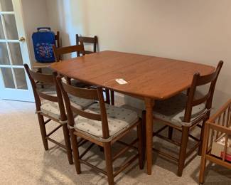Table with six chairs
