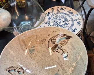 Bowls and plates.