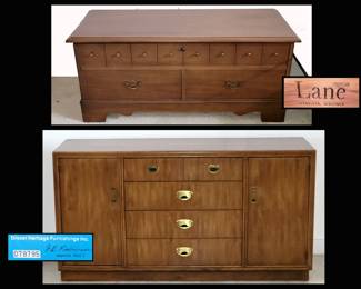 Lane Cedar Chest and Drexel Heritage Credenza; Both in Great Condition