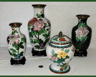Very Nice Cloisonne Vases