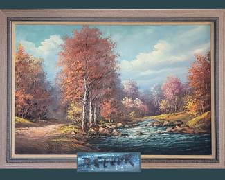Large Signed Landscape Oil