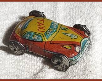 So Cute Mini Tin Litho Taxi