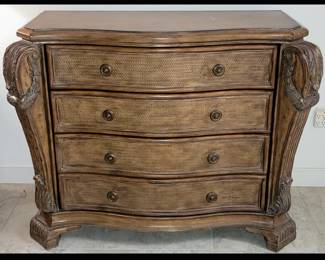 Attractive Serpentine Chest of Drawers