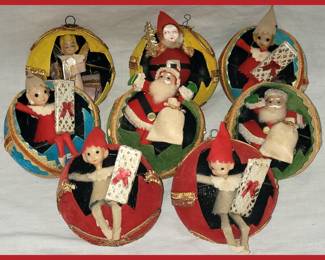 Vintage Diorama Christmas Ornaments