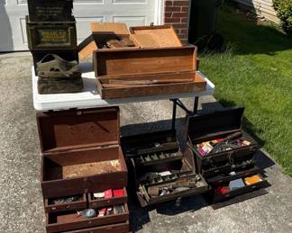 207 Vintage Toolboxes Hand Tools