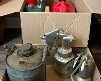 122 Vtg Oil Gas Cans