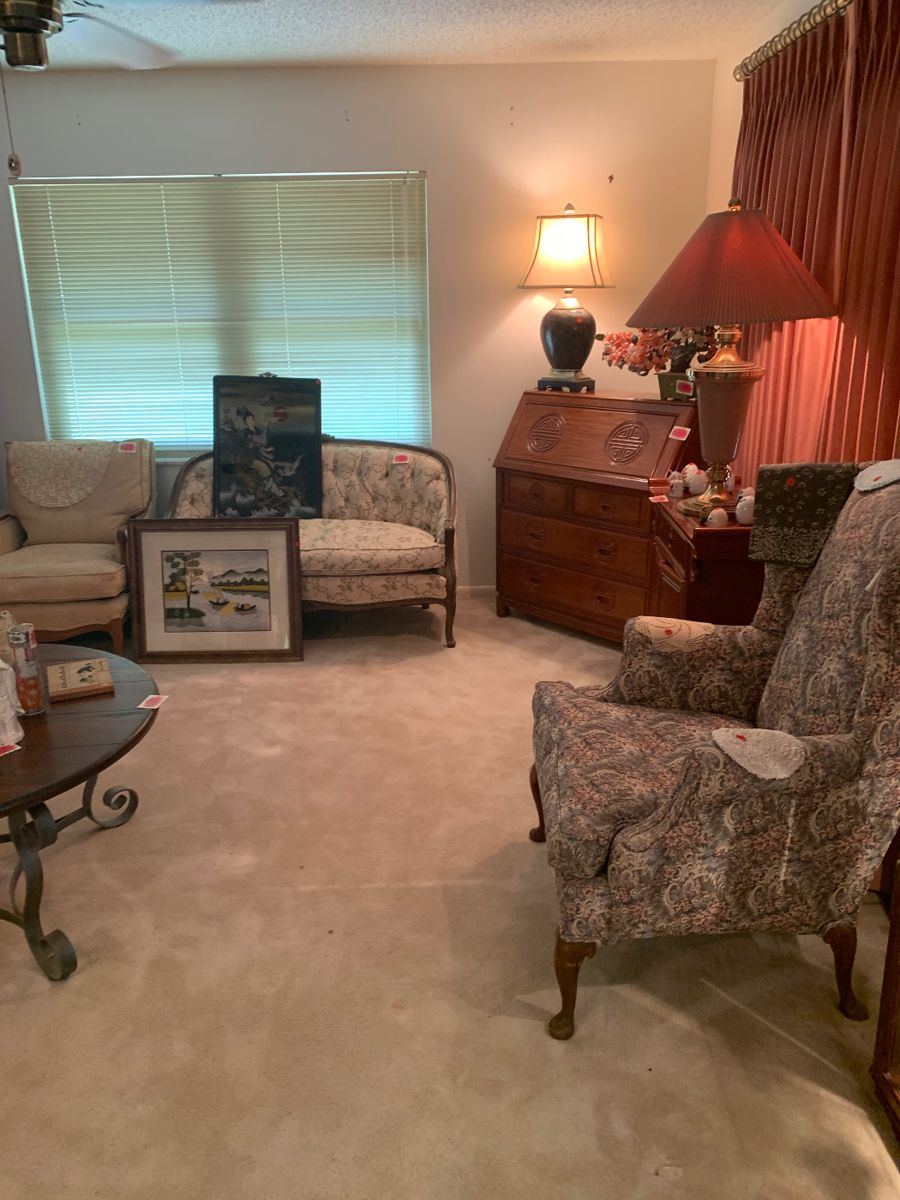 Mid century furniture from China, France and America in perfect condition!