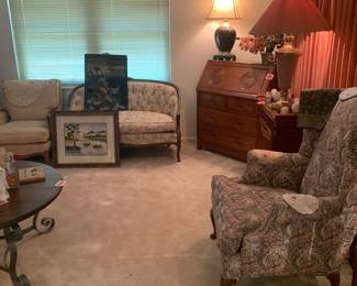 Mid century furniture from China, France and America in perfect condition!