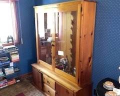 Lockable gun cabinet