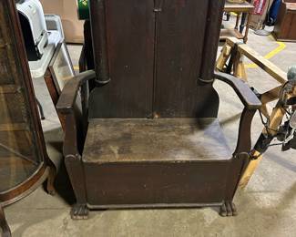 Antique Hall Tree/Chair