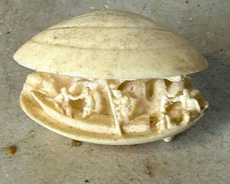 Unique Asian Shell Carving
