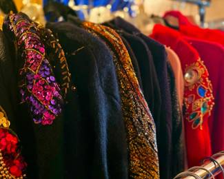 Vintage Beaded & Sequined Holiday Sweaters