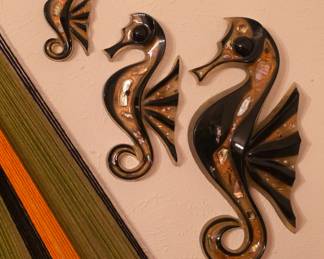 Vintage Lucite Seahorses