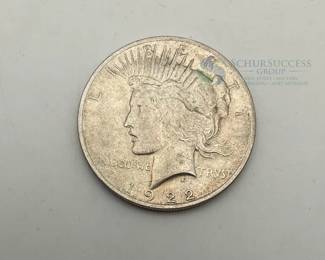 1922 US Peace Dollar