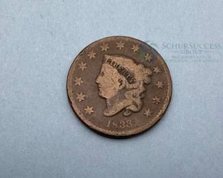 1833 Coronet Head Large Cent