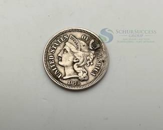 1873 US 3 Cent Nickel