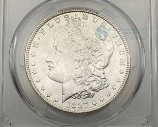 1887 Morgan Dollar
