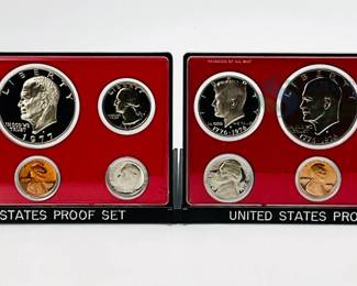 1976 & 1977 US Mint Proof Coin Sets