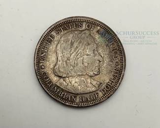 1893 Columbian Exposition Commemorative Silver Half Dollar