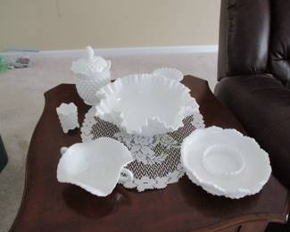 LOTS of white Fenton