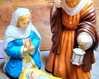 Christmas Nativity Blow Mold Set