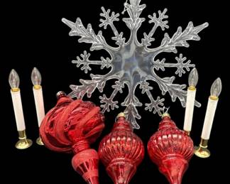 Giant Christmas Ornaments Candles