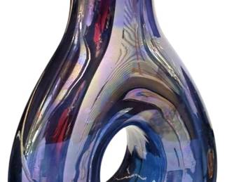 Cobalt Blue Art Glass Vase