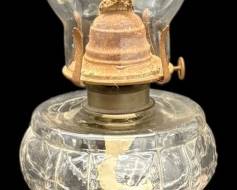 Clear Glass Oil Lamp