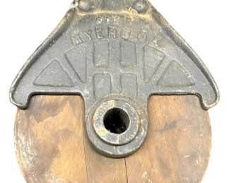 Vintage Wood Pulley