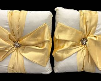 Rhinestone Embellished Holiday Pillows