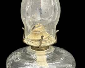 Etched Oil Lamp