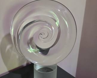 Murano Seguso Helix form sculpture