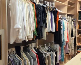 Closets are full