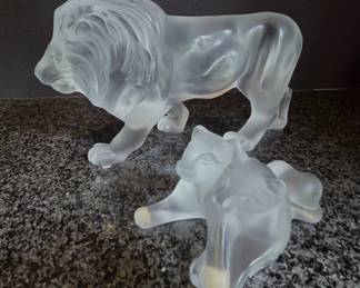 Lalique Lion and Cubs