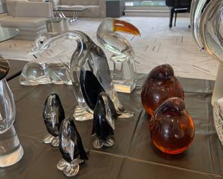 Signed glass. Lalique, Orrefors…