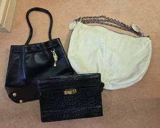 More designer purses- White one is Ferragamo