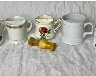 Vintage Shaving Mug/Scuttle Collection - Used for Shaving or to Keep your mustache dry while drinking