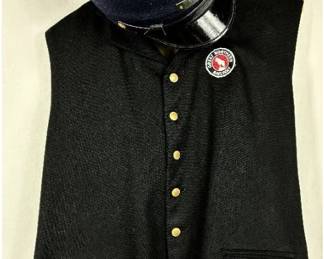 Replica Great Northern Railway Conductor Vest and Hat