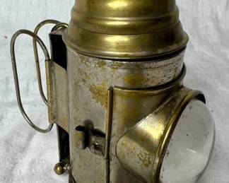 Vintage Brass Bicycle Lamp 5" H